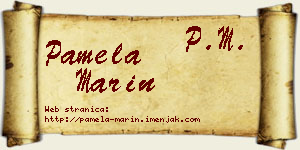 Pamela Marin vizit kartica